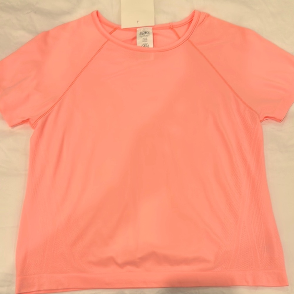 Athleta Kids Neon Pink Short Sleeve Tee